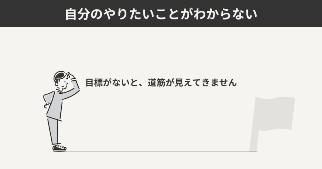 自分のやりたいことがわからない