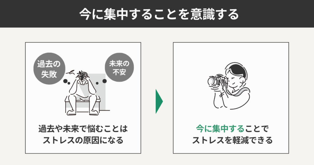 今に集中することを意識する