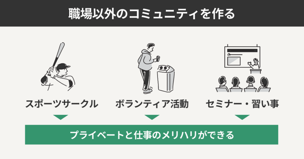 職場以外のコミュニティを作る