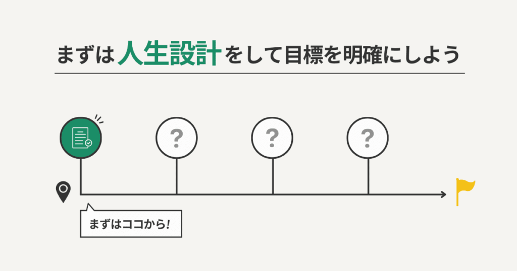 まとめ：まずは人生設計をして目標を明確にしよう