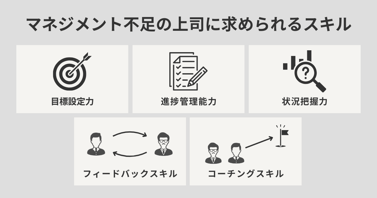 マネジメント不足の上司に求められるスキル