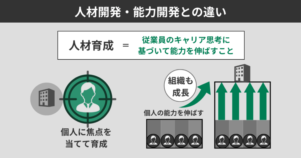 人材開発・能力開発との違い