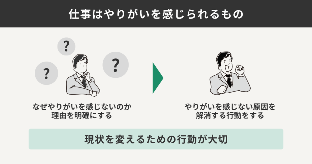 仕事はやりがいを感じられるもの