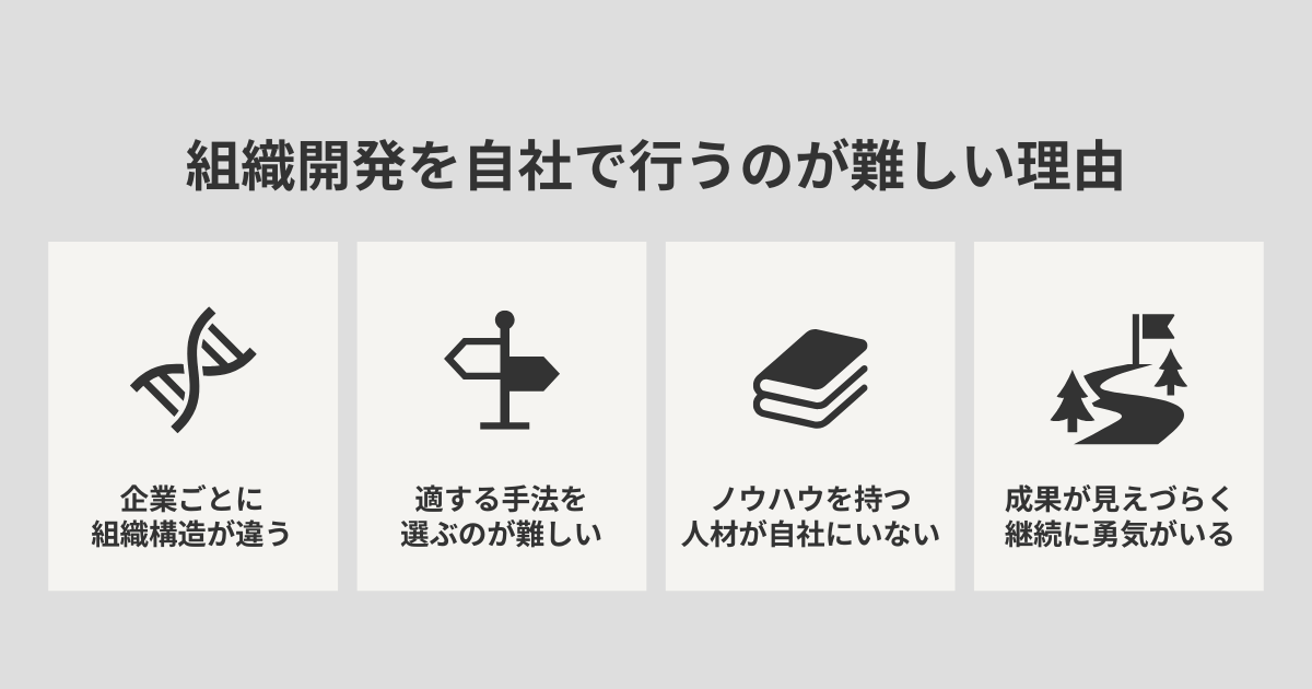 組織開発を自社で行うのが難しい理由