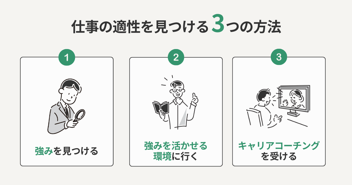仕事の適性を見つける3つの方法