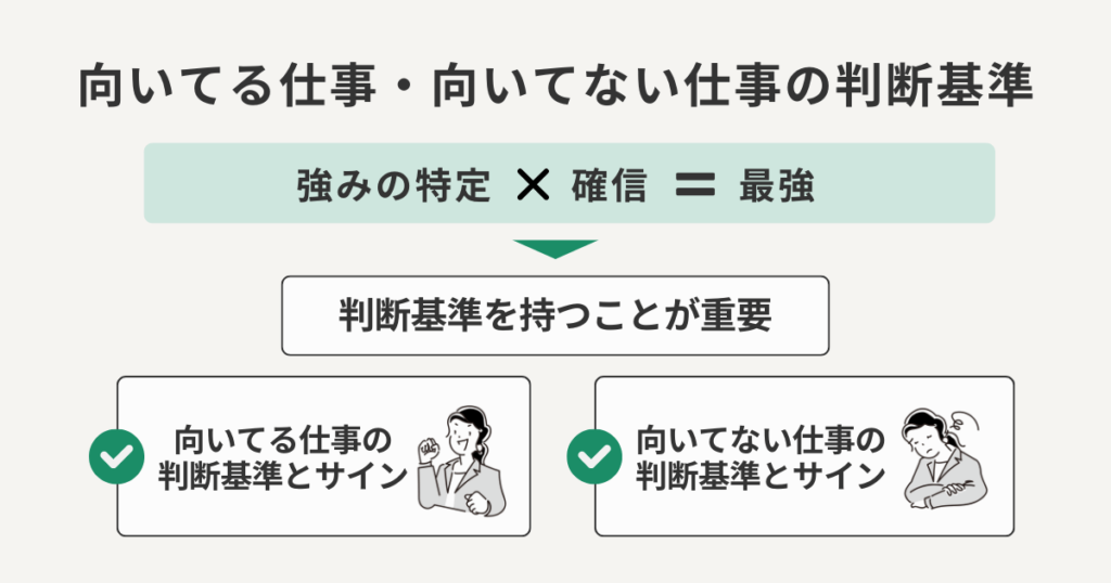 向いてる仕事・向いてない仕事の判断基準