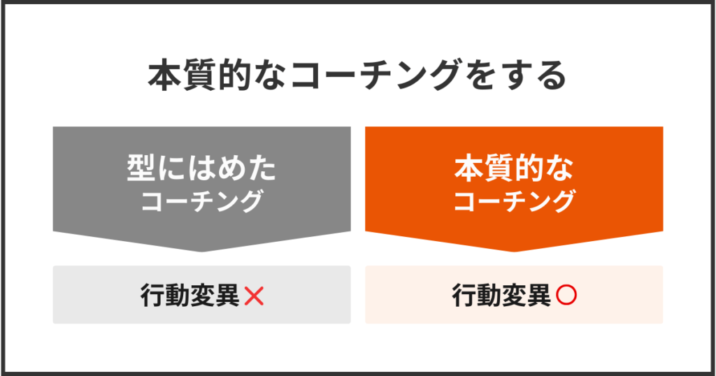 本質的なコーチングをする
