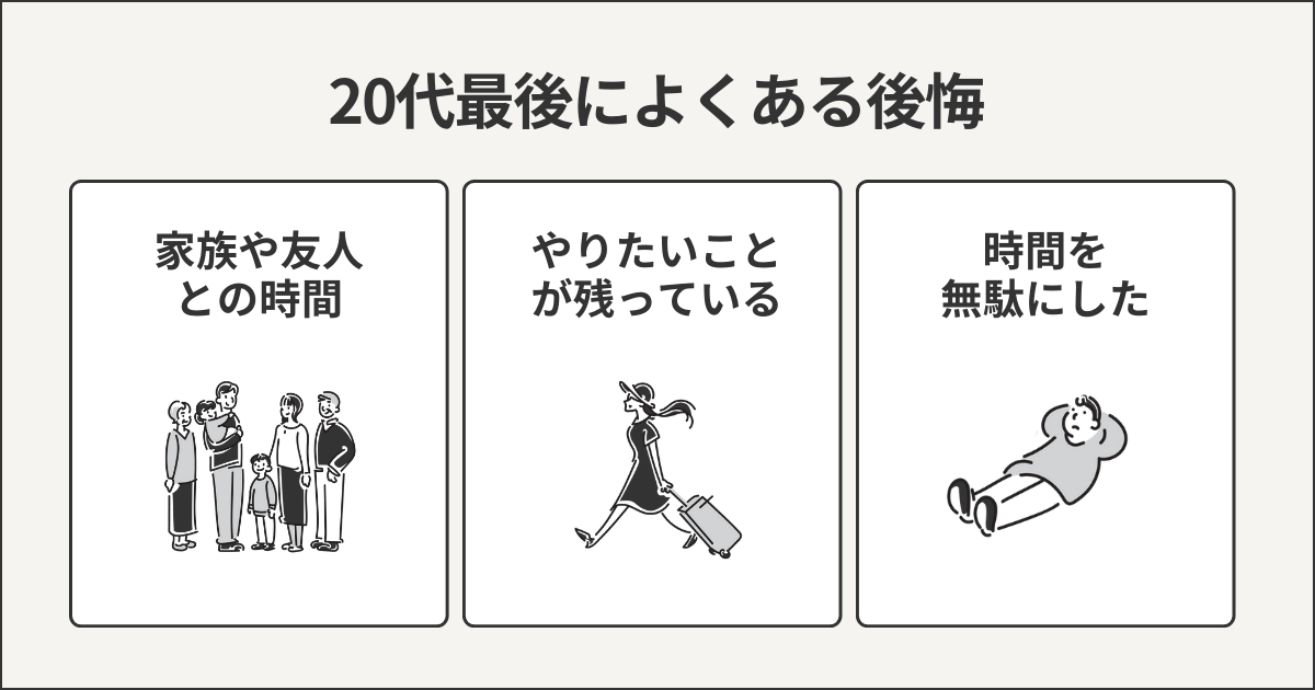 20代最後によくある後悔