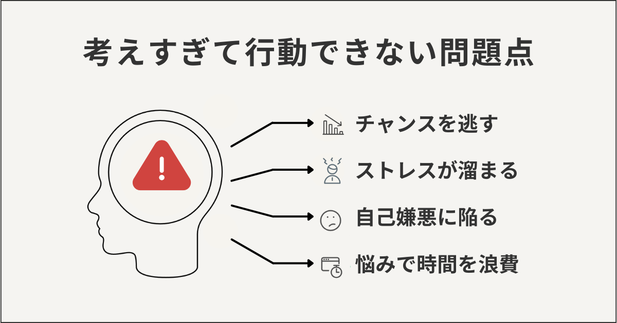 考えすぎて行動できない問題点