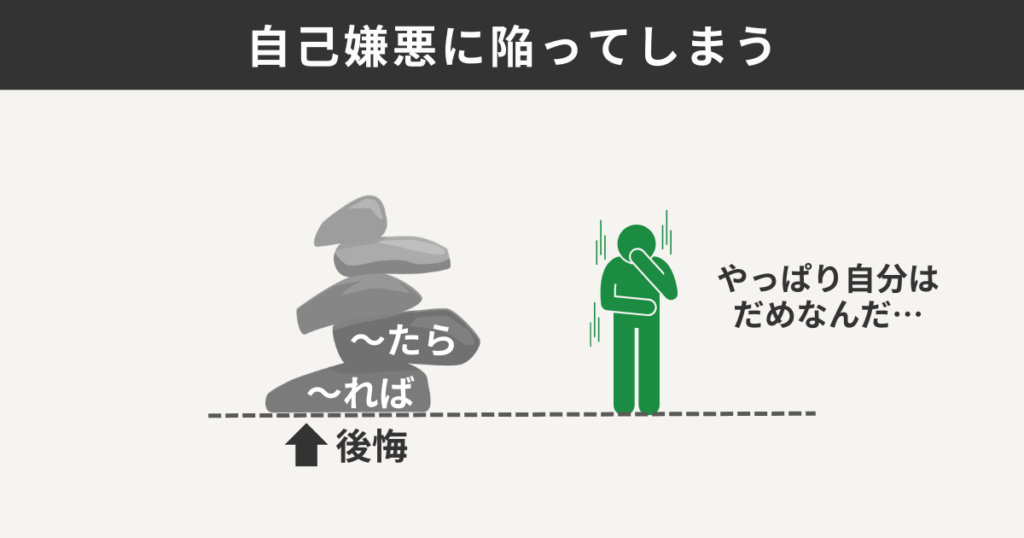 自己嫌悪に陥ってしまう