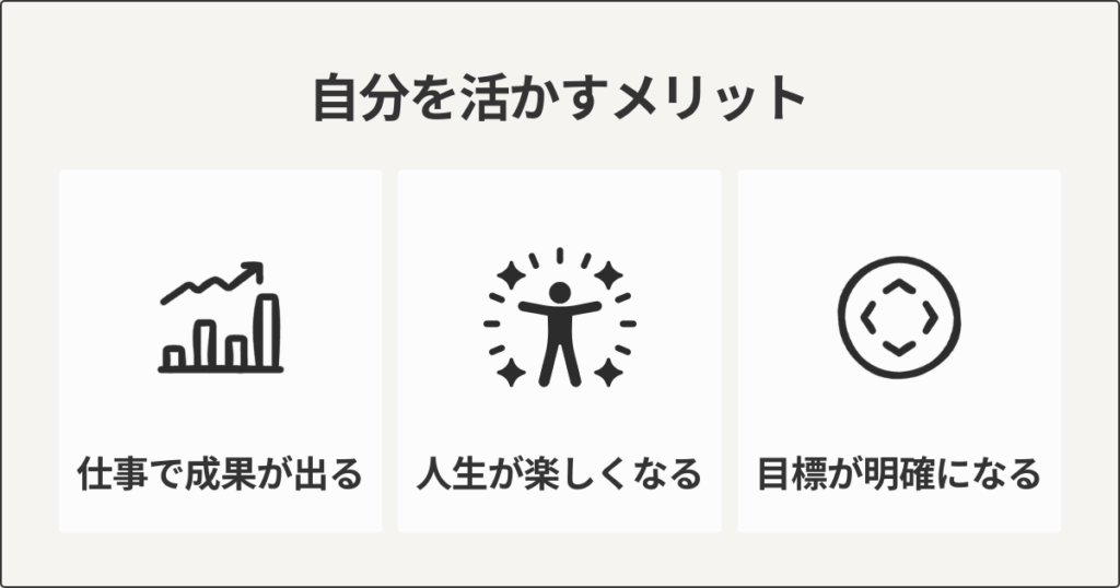 自分を活かすメリット