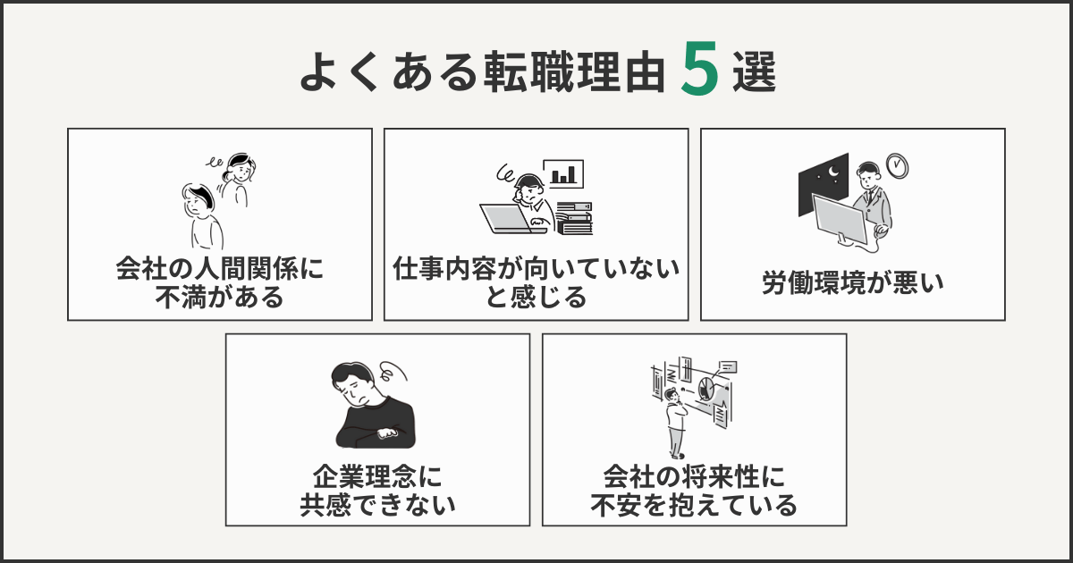 よくある転職理由5選