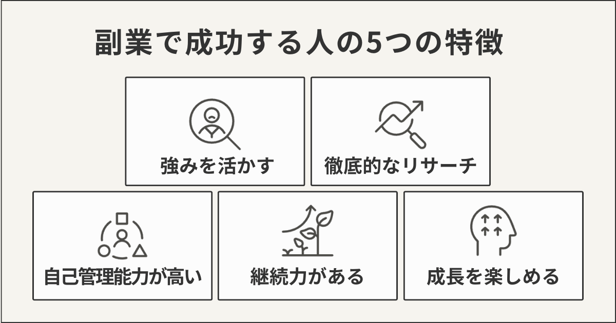 副業で成功する人の5つ特徴