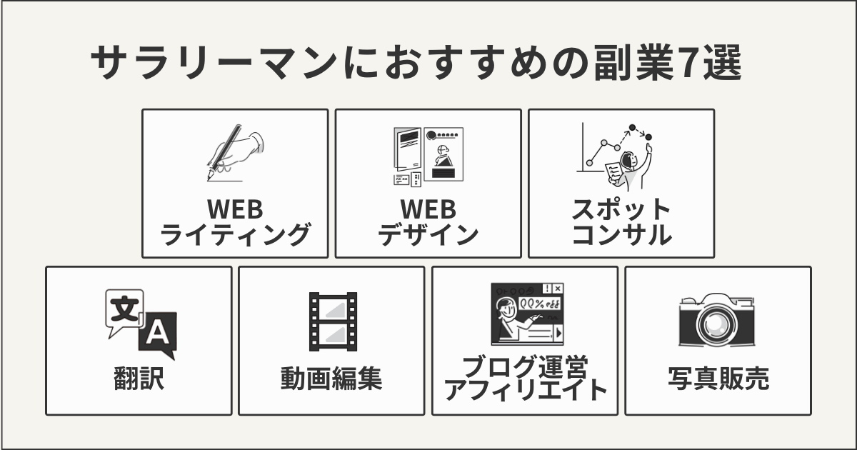 サラリーマンにおすすめの副業7選