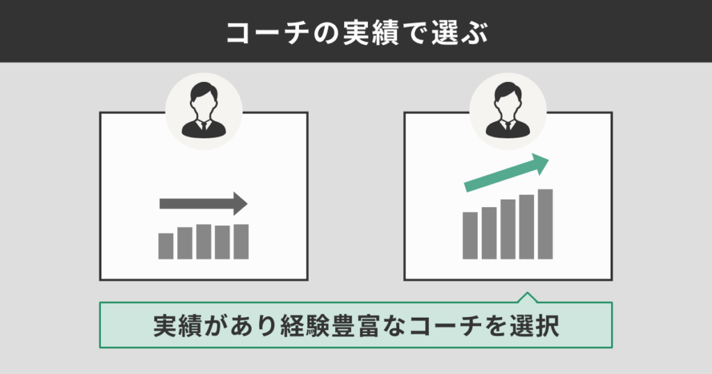 コーチの実績で選ぶ