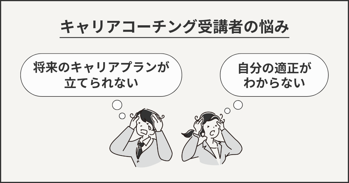 キャリアコーチング受講者の悩み