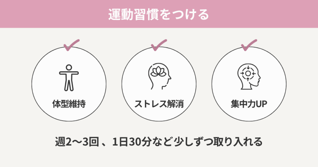 運動習慣をつける