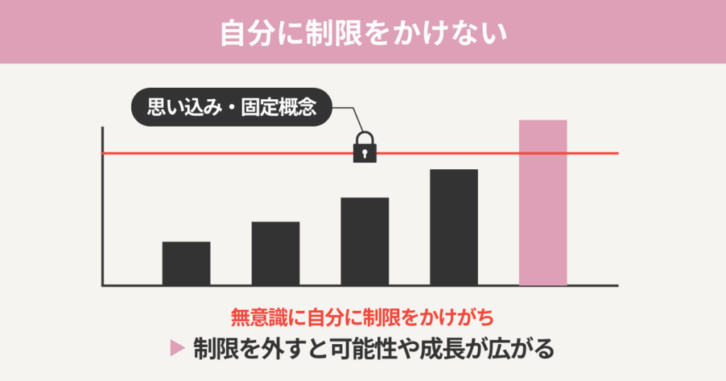 自分に制限をかけない