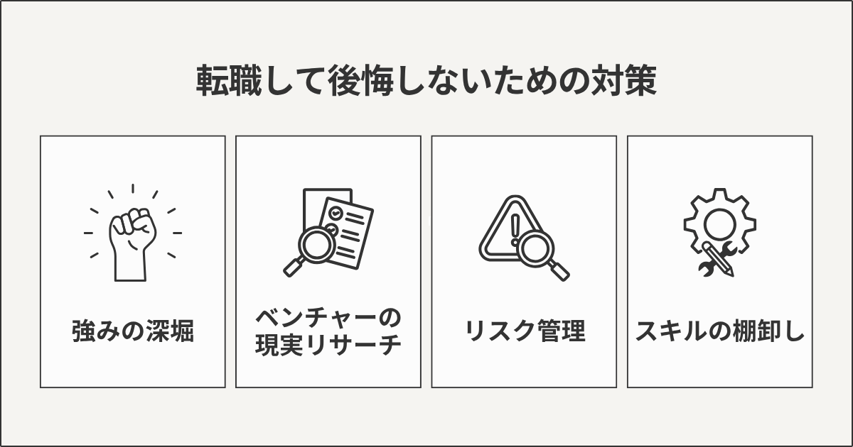 転職して後悔しないための対策