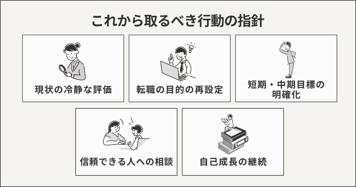 これから取るべき行動の指針