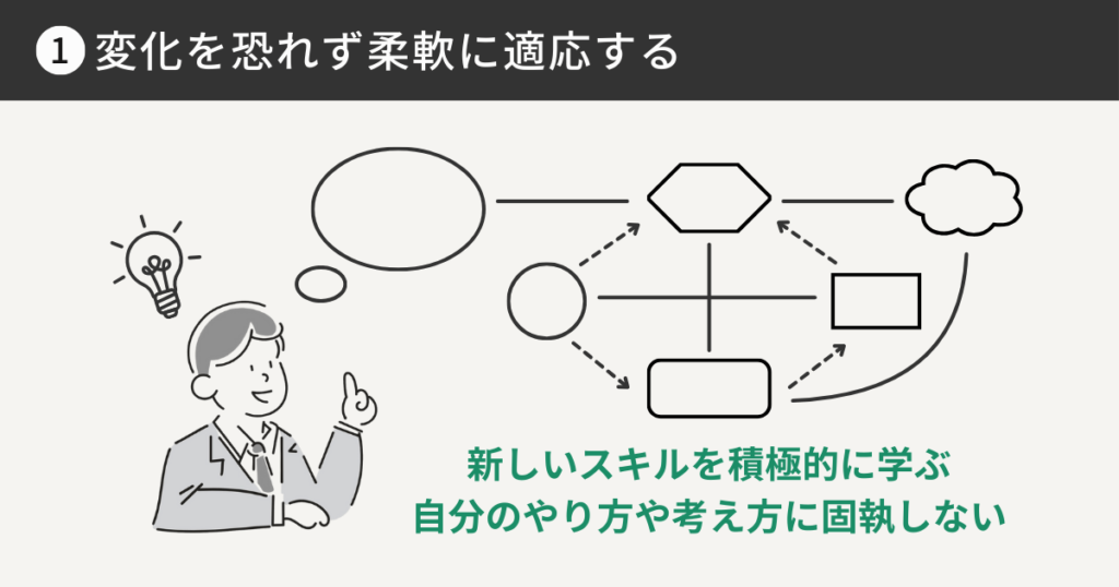 変化に恐れず柔軟に適応する