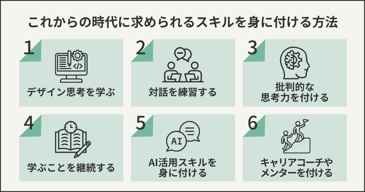 これからの時代に求められるスキルを身につける方法