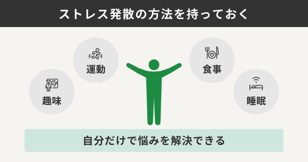 ストレス発散の方法を持っておく