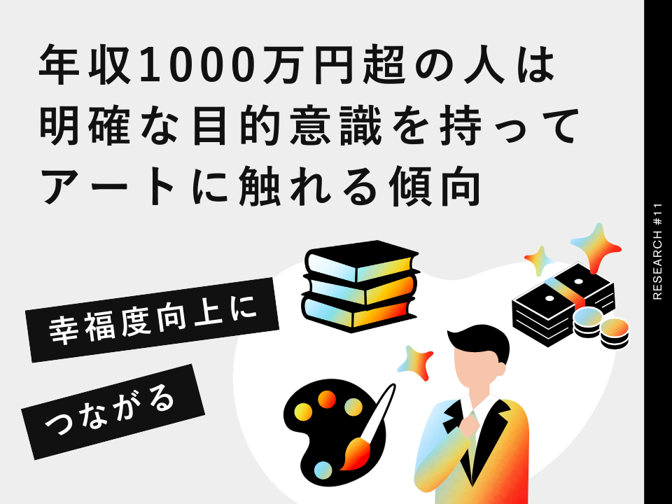 年収1000万円超の人は明確な目的意識を持ってアートに触れる傾向。この秋はじめたい「教養で仕事・人生の収穫量を増やす」新習慣