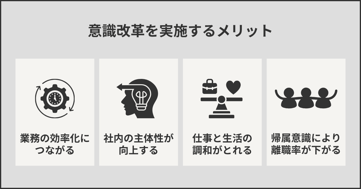 意識改革を実施するメリット