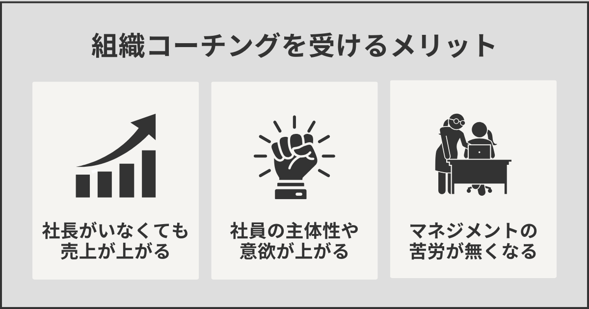 組織コーチングを受けるメリット